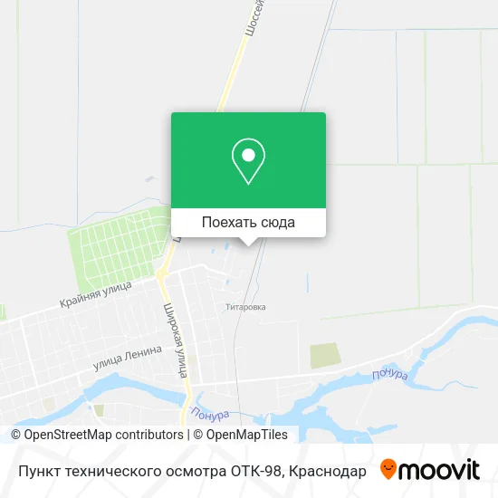 Карта Пункт технического осмотра ОТК-98