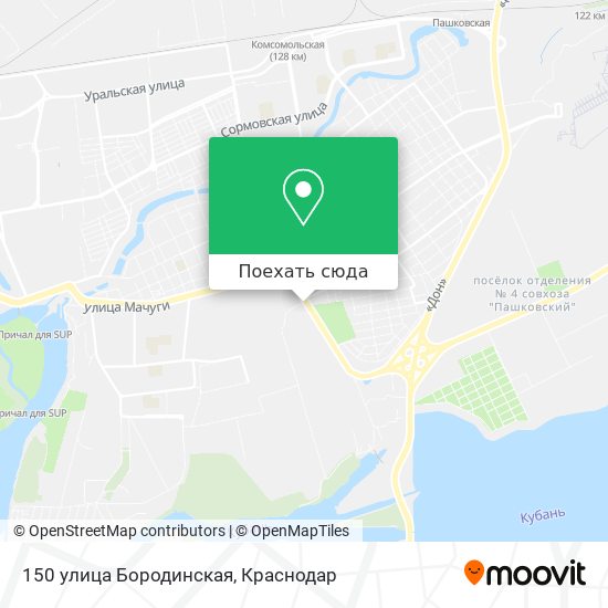 Карта 150 улица Бородинская