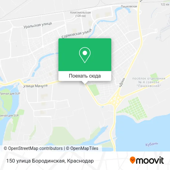 Карта 150 улица Бородинская