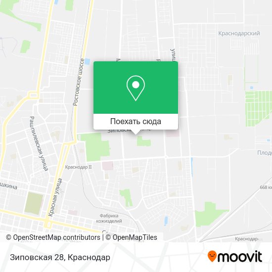 Карта Зиповская 28