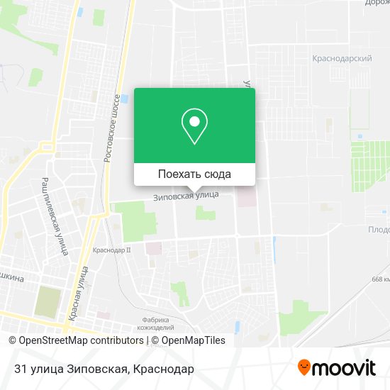 Карта 31 улица Зиповская