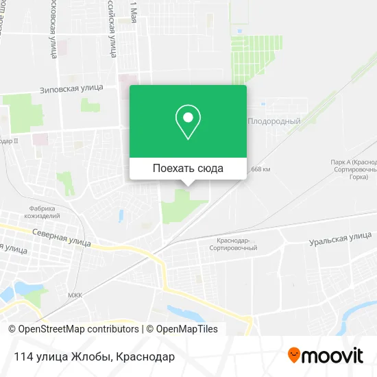 Карта 114 улица Жлобы