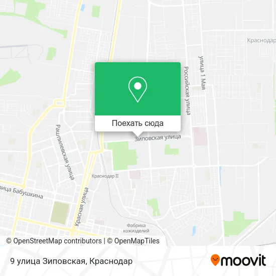 Карта 9 улица Зиповская