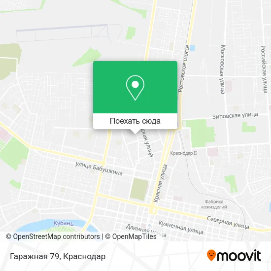 Карта Гаражная 79