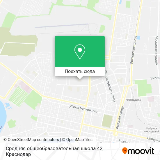 Карта Средняя общеобразовательная школа 42
