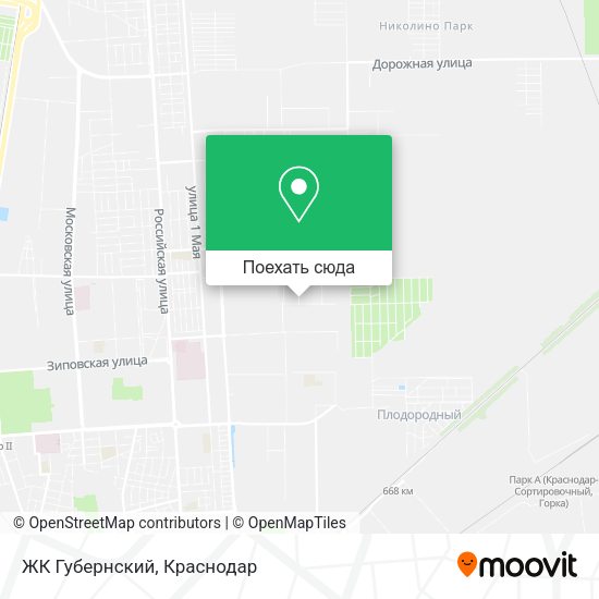 Карта ЖК Губернский