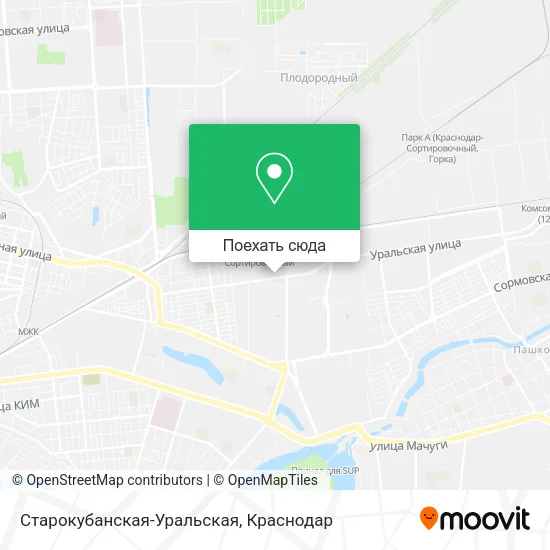 Карта Старокубанская-Уральская