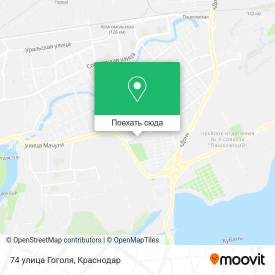 Карта 74 улица Гоголя