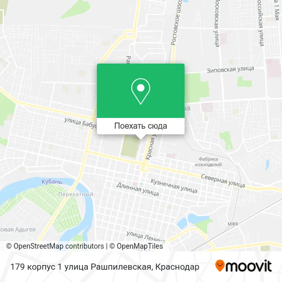 Карта 179 корпус 1 улица Рашпилевская
