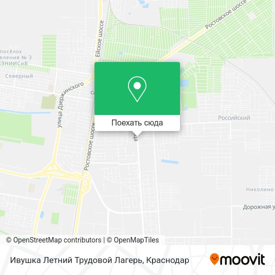 Карта Ивушка Летний Трудовой Лагерь