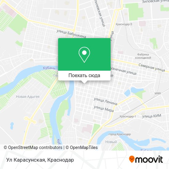 Карта Ул Карасунская