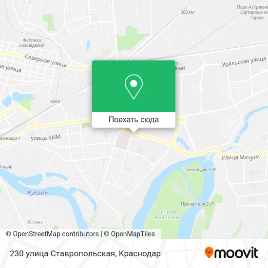 Карта 230 улица Ставропольская