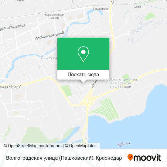 Карта Волгоградская улица (Пашковский)
