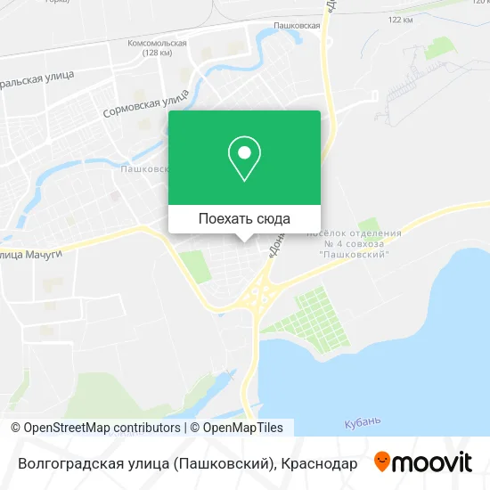 Карта Волгоградская улица (Пашковский)