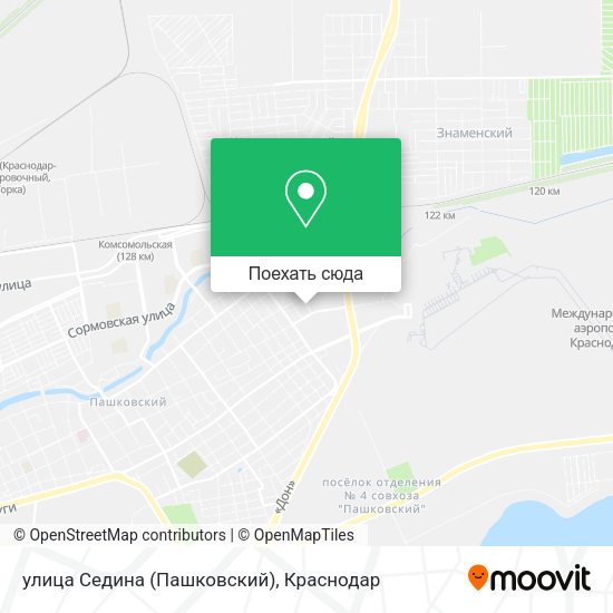 Карта улица Седина (Пашковский)