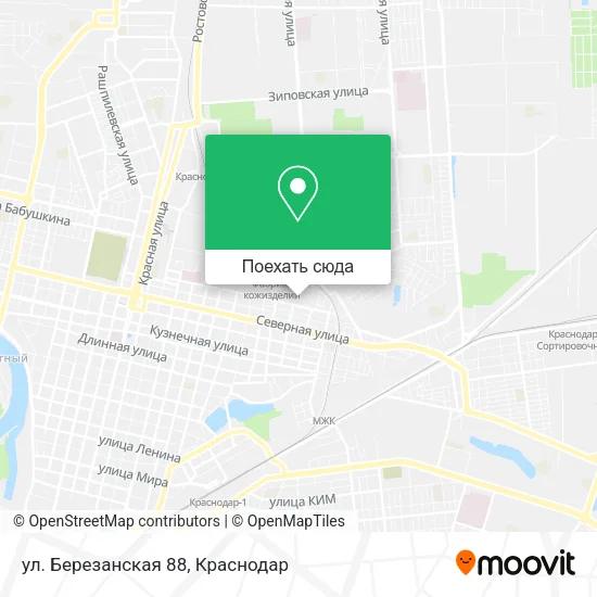 Карта ул. Березанская 88
