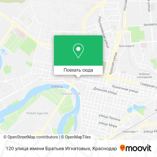 Карта 120 улица имени Братьев Игнатовых