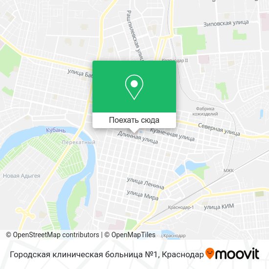 Карта Городская клиническая больница №1