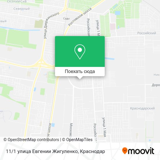 Карта 11/1 улица Евгении Жигуленко
