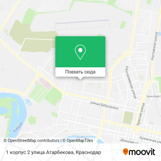 Карта 1 корпус 2 улица Атарбекова