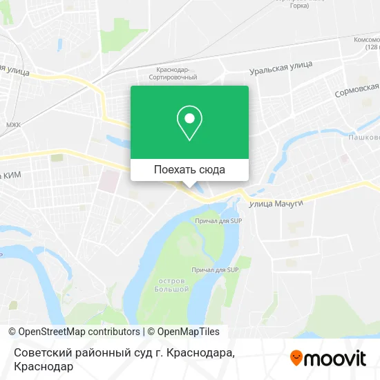 Карта Советский районный суд г. Краснодара