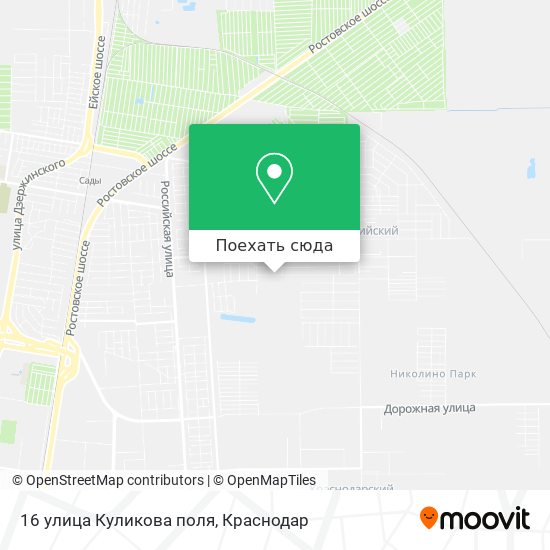 Карта 16 улица Куликова поля