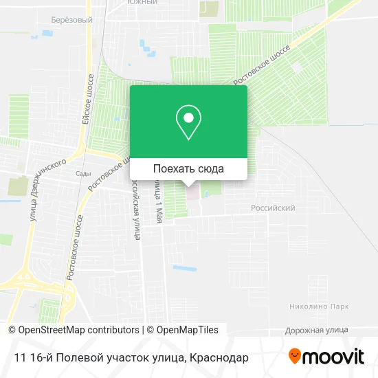 Карта 11 16-й Полевой участок улица
