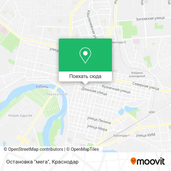 Карта Остановка "мега"