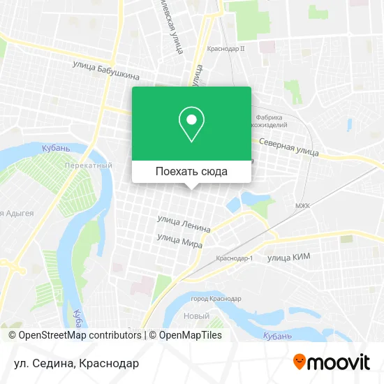 Карта ул. Седина