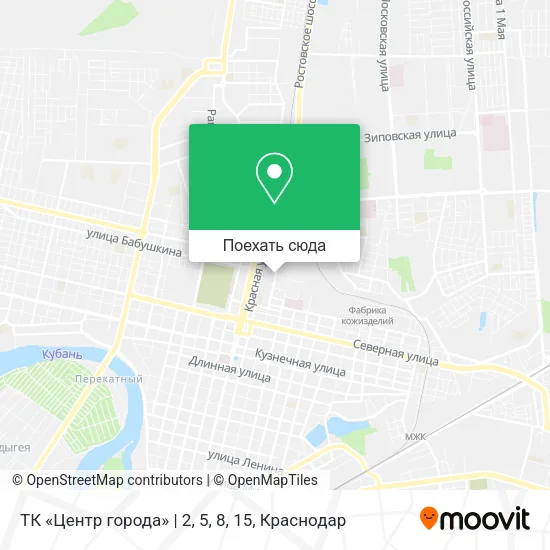 Карта ТК «Центр города» | 2, 5, 8, 15