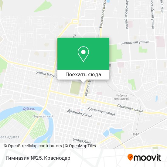 Карта Гимназия №25