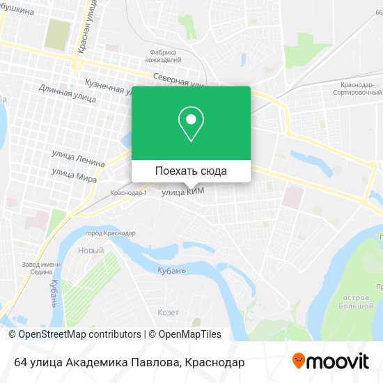Карта 64 улица Академика Павлова