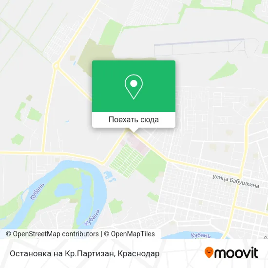 Карта Остановка на Кр.Партизан