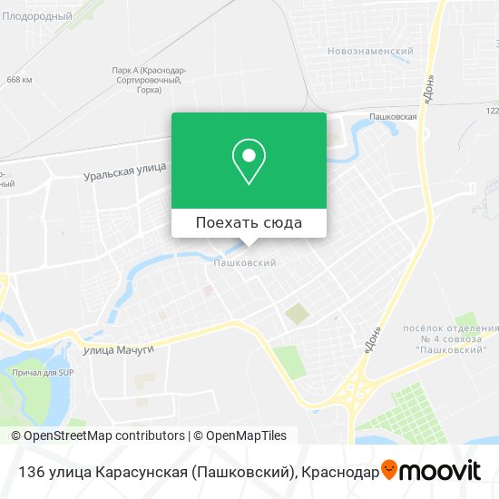 Карта 136 улица Карасунская (Пашковский)