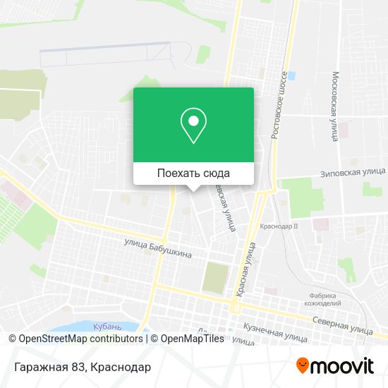 Карта Гаражная 83