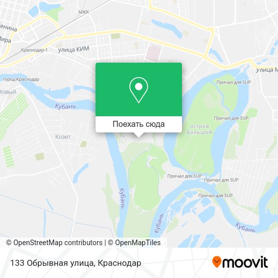 Карта 133 Обрывная улица