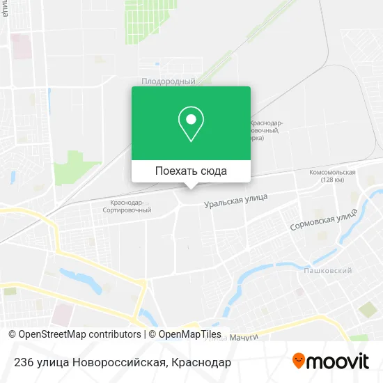 Карта 236 улица Новороссийская