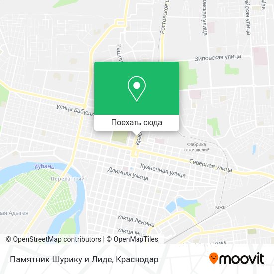 Карта Памятник Шурику и Лиде