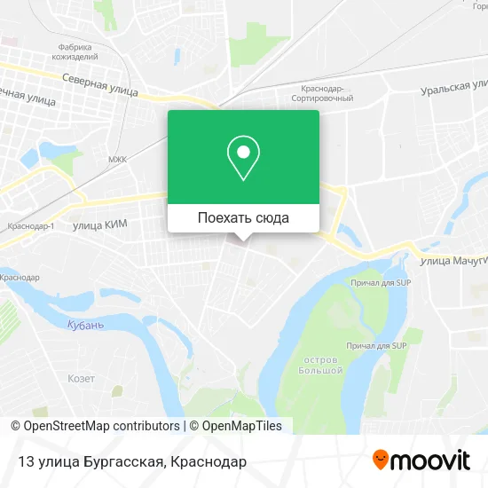 Карта 13 улица Бургасская