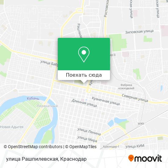 Карта улица Рашпилевская