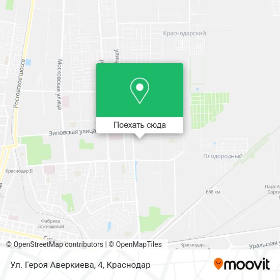 Карта Ул. Героя Аверкиева, 4