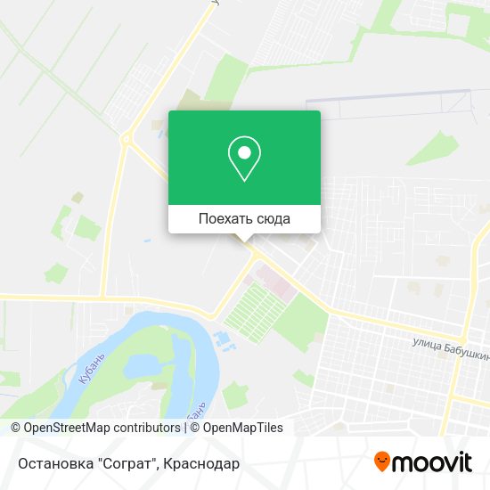 Карта Остановка "Сограт"