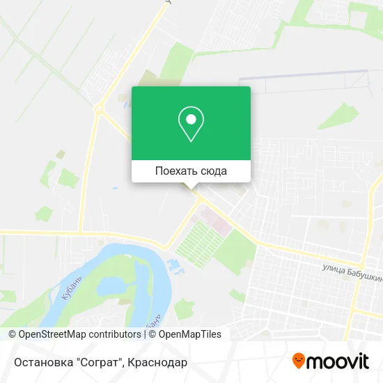 Карта Остановка "Сограт"