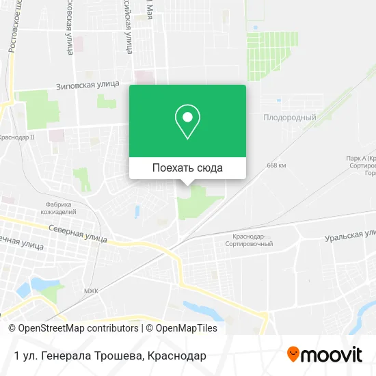 Карта 1 ул. Генерала Трошева