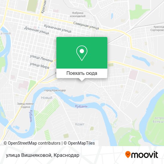 Карта улица Вишняковой