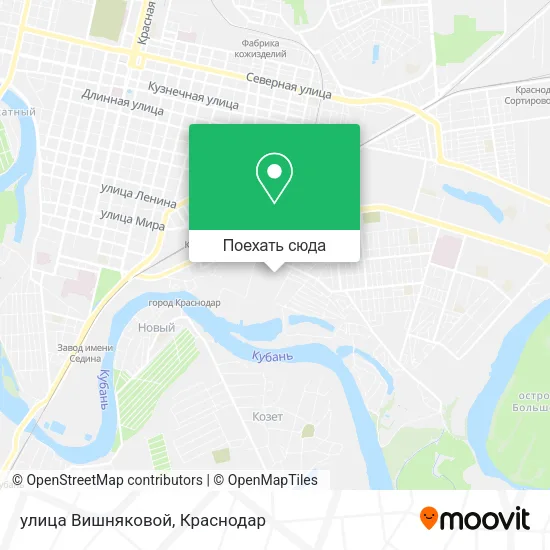 Карта улица Вишняковой