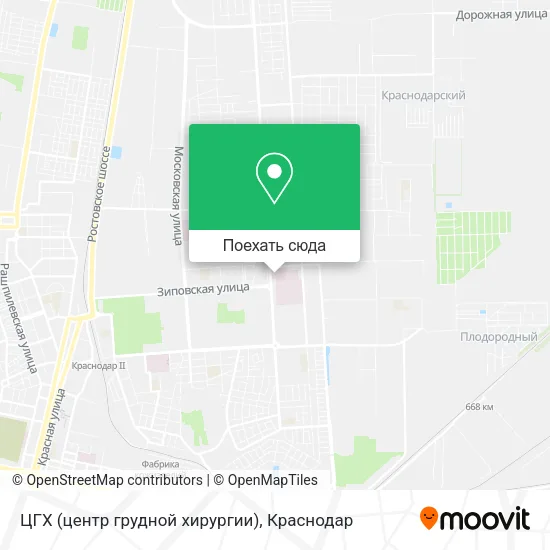 Карта ЦГХ (центр грудной хирургии)