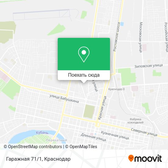 Карта Гаражная 71/1