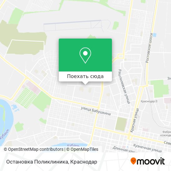 Карта Остановка Поликлиника