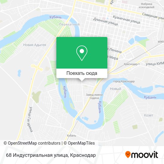 Карта 68 Индустриальная улица